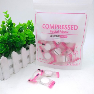 facial compressed mask with candy packing cleaning facial mask