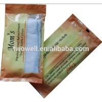 refreshing wet cotton towel used in restaurant and hotel