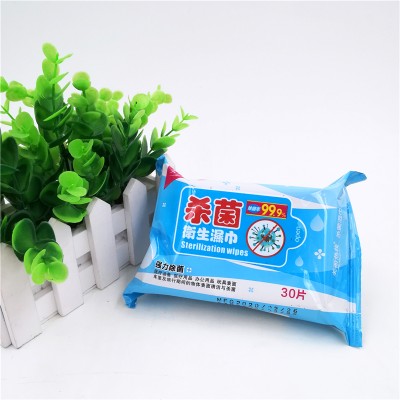 30pcs Anti-Bacterial cleaning wipes for antiseptic cleaning